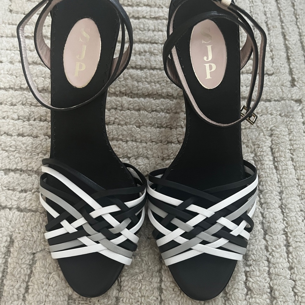 SJP by Sarah Jessica Parker Black and White Heels